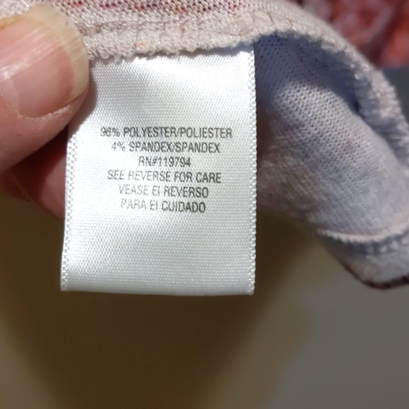 Boho One World 1X 3/4 sleeve shirt.  Pink - Picture 6 of 7